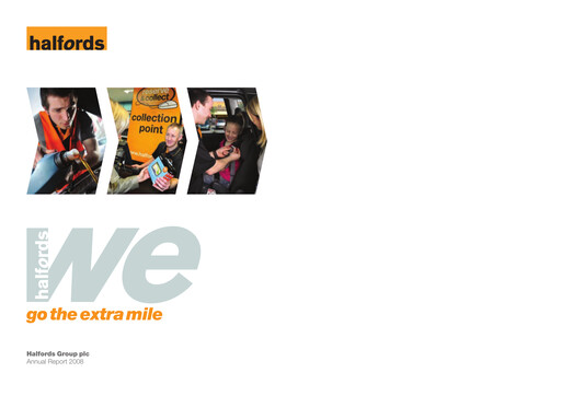 Thumbnail Halfords Group Annual Report 2008
