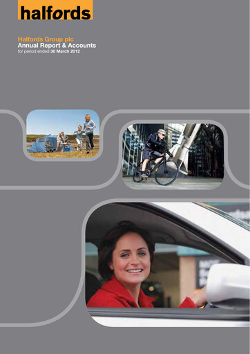 Thumbnail Halfords Group Annual Report 2012