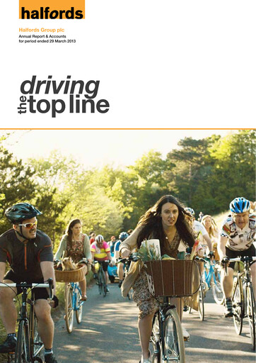 Thumbnail Halfords Group Annual Report 2013