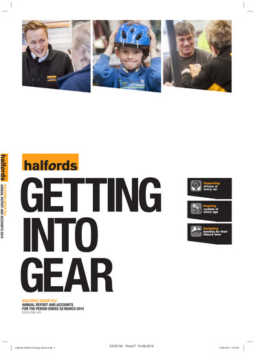 Thumbnail Halfords Group Annual Report 2014
