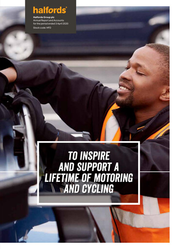 Thumbnail Halfords Group Annual Report 2020