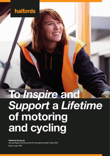 Thumbnail Halfords Group Annual Report 2021