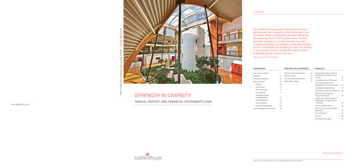 Thumbnail Galliford Try Annual Report 2008