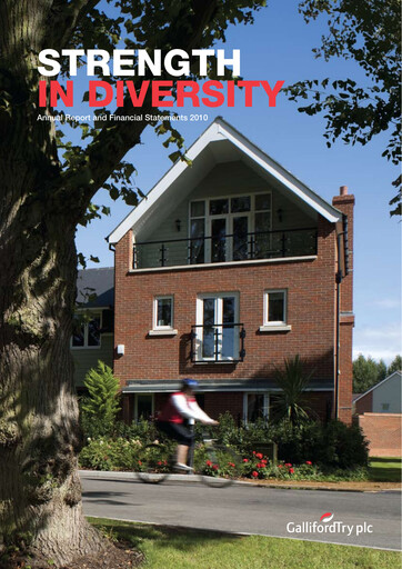 Thumbnail Galliford Try Annual Report 2010