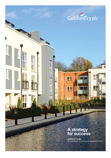 Thumbnail Galliford Try Annual Report 2013