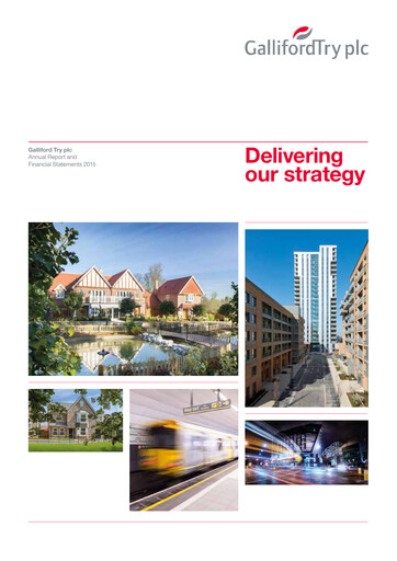 Thumbnail Galliford Try Annual Report 2015