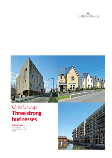 Thumbnail Galliford Try Annual Report 2018