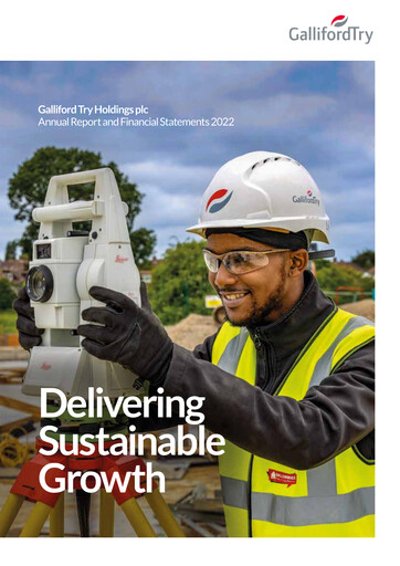 Thumbnail Galliford Try Annual Report 2022