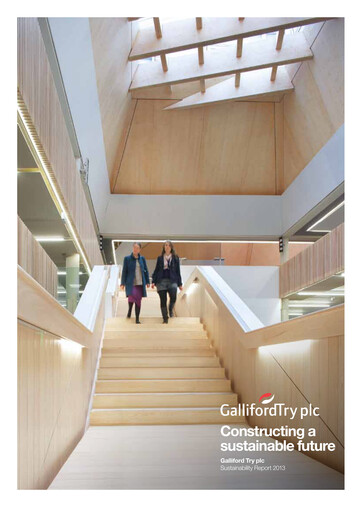 Thumbnail Galliford Try Sustainability Report 2013