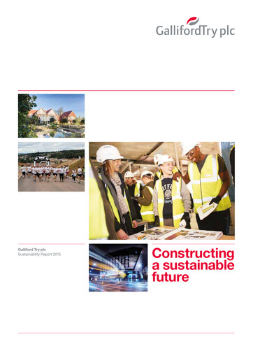 Thumbnail Galliford Try Sustainability Report 2015