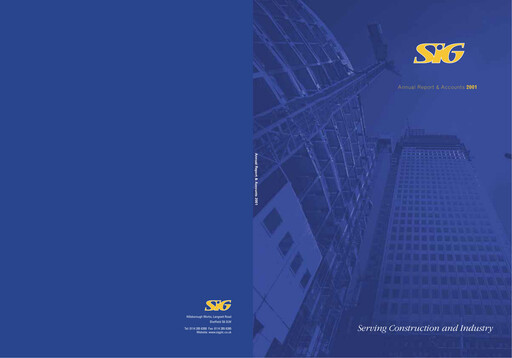 Thumbnail SIG plc Annual Report 2001