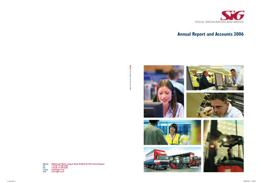 Thumbnail SIG plc Annual Report 2006