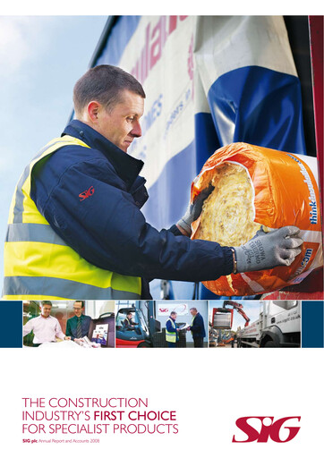 Thumbnail SIG plc Annual Report 2008