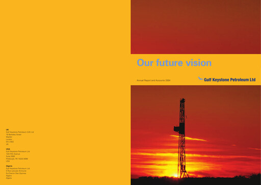 Thumbnail Gulf Keystone Petroleum Annual Report 2004