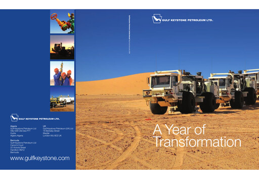 Thumbnail Gulf Keystone Petroleum Annual Report 2006