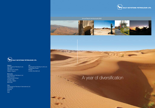 Thumbnail Gulf Keystone Petroleum Annual Report 2007