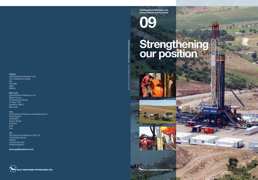 Thumbnail Gulf Keystone Petroleum Annual Report 2009