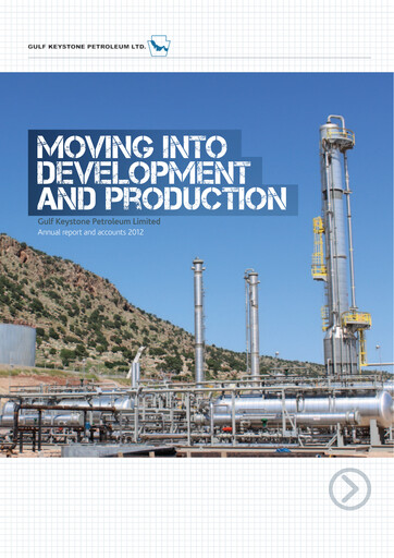 Thumbnail Gulf Keystone Petroleum Annual Report 2012