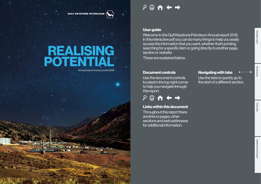 Thumbnail Gulf Keystone Petroleum Annual Report 2015