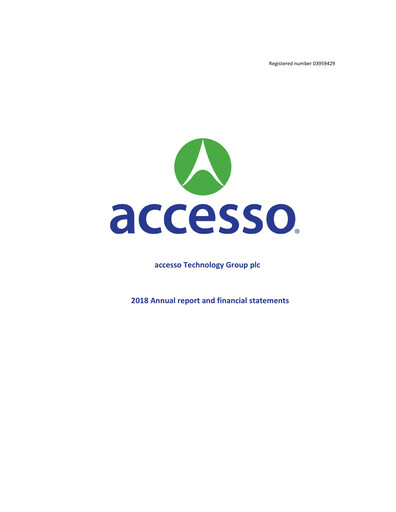 Thumbnail accesso Technology Group Annual Report 2018