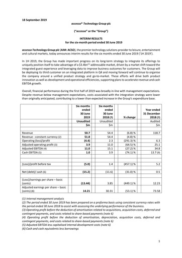 Thumbnail accesso Technology Group Half-year Report 2019-h1