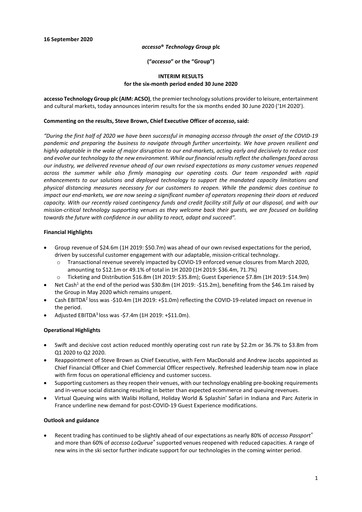 Thumbnail accesso Technology Group Half-year Report 2020-h1