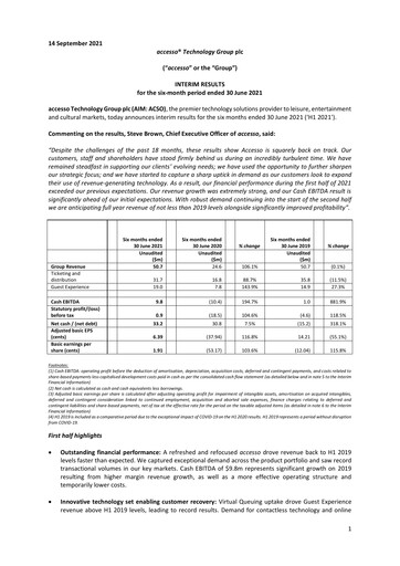 Thumbnail accesso Technology Group Half-year Report 2021-h1