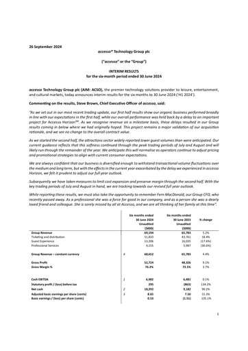 Thumbnail accesso Technology Group Half-year Report 2024-h1