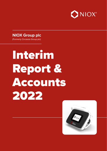 Thumbnail NIOX Group Half-year Report 2022-h1