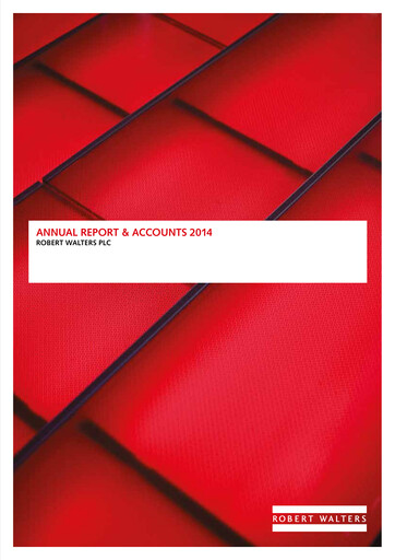 Thumbnail Robert Walters Annual Report 2014