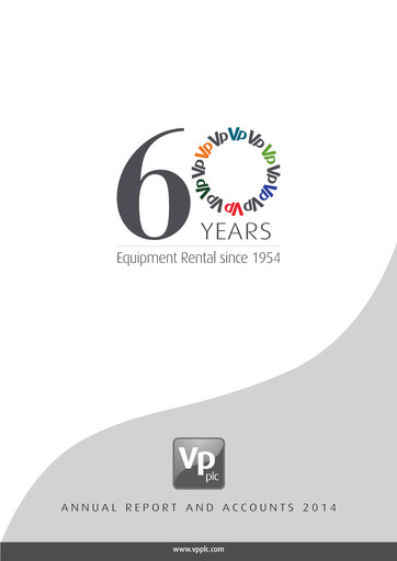Thumbnail Vp plc Annual Report 2014