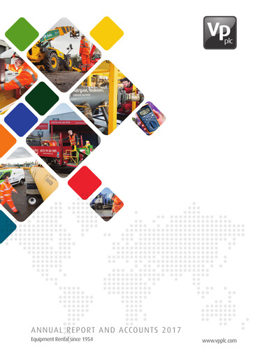 Thumbnail Vp plc Annual Report 2017