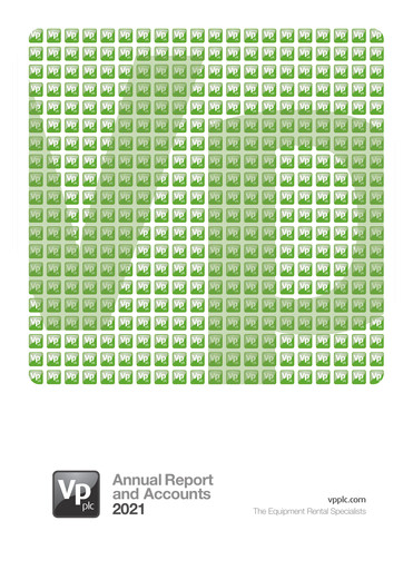 Thumbnail Vp plc Annual Report 2021
