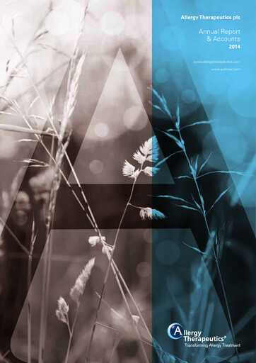 Thumbnail Allergy Therapeutics Annual Report 2014