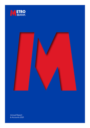 Thumbnail Metro Bank Holdings Annual Report 2021