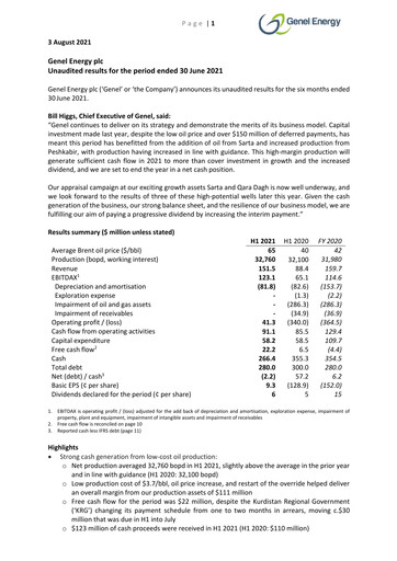 Thumbnail Genel Energy Half-year Report 2021-h1