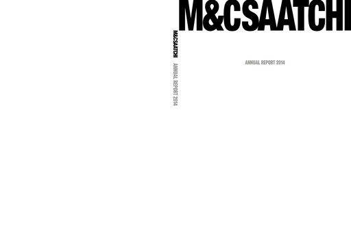 Thumbnail M&C Saatchi Annual Report 2014