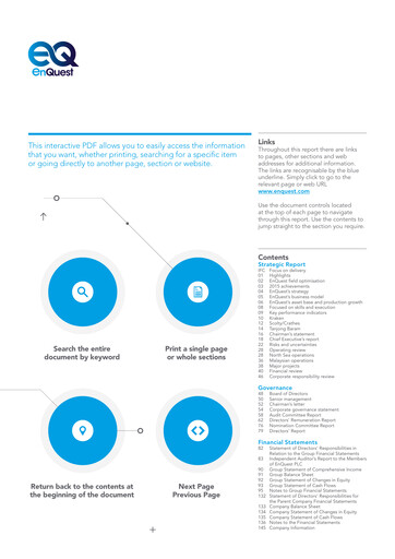 Thumbnail EnQuest Annual Report 2015