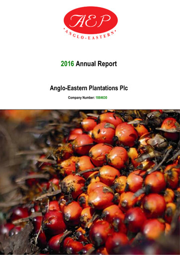Thumbnail Anglo-Eastern Plantations Annual Report 2016