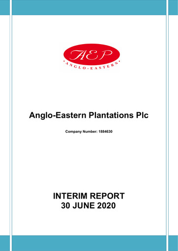 Miniature Anglo-Eastern Plantations Rapport semestriel 2020-h1