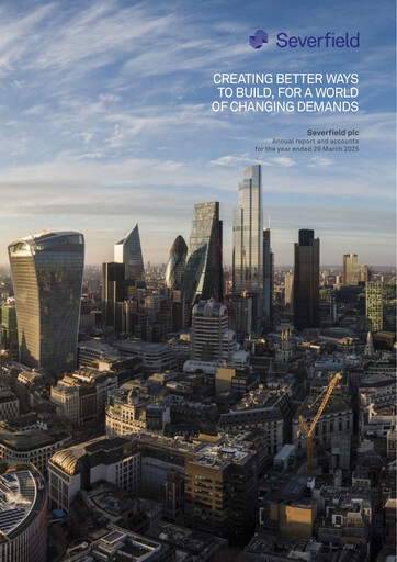 Thumbnail Severfield Annual Report 2025