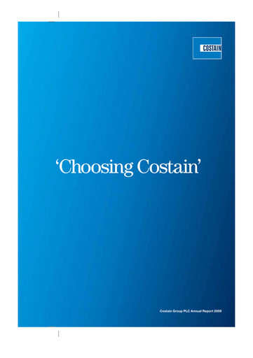 Thumbnail Costain Group Annual Report 2009