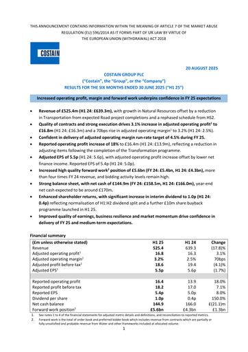 Thumbnail Costain Group Half-year Report 2025-h1