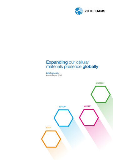 Thumbnail Zotefoams Annual Report 2015