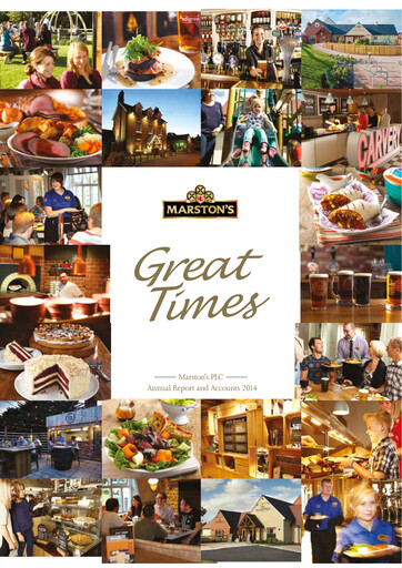 Thumbnail Marston's Annual Report 2014