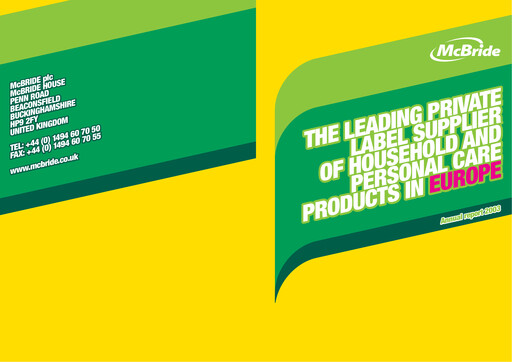 Miniature McBride Rapport annuel 2003