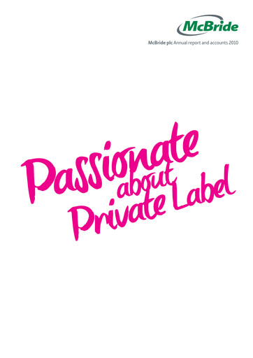 Miniature McBride Rapport annuel 2010