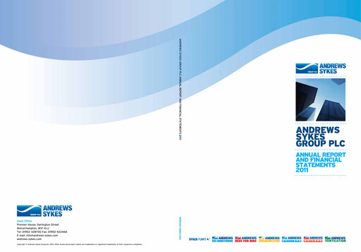 Thumbnail Andrews Sykes Group Annual Report 2011