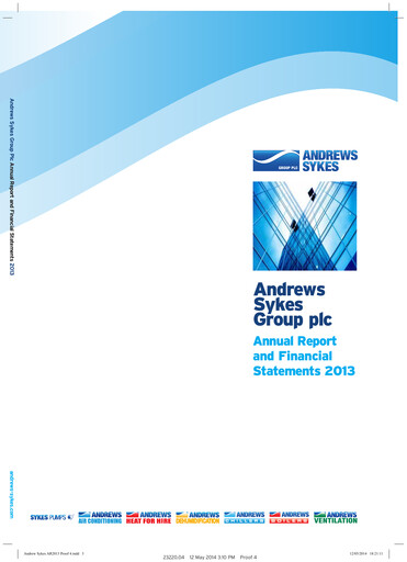 Thumbnail Andrews Sykes Group Annual Report 2013