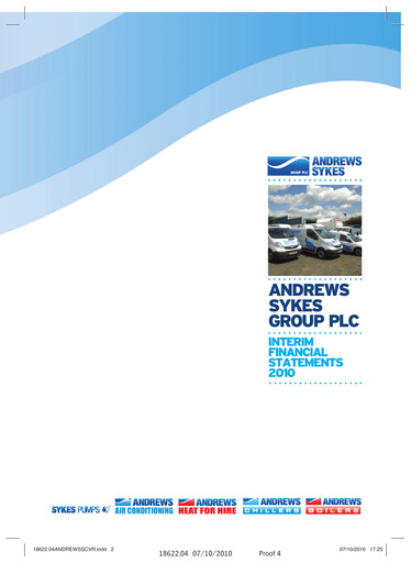 Thumbnail Andrews Sykes Group Half-year Report 2010-h1